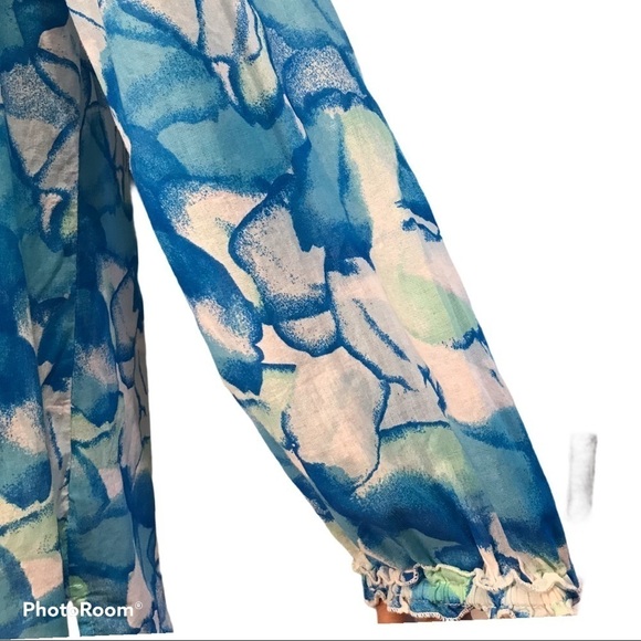 Fresh Produce 100% Cotton Blouse Tunic Floral Woman’s Size Small - Picture 3 of 6